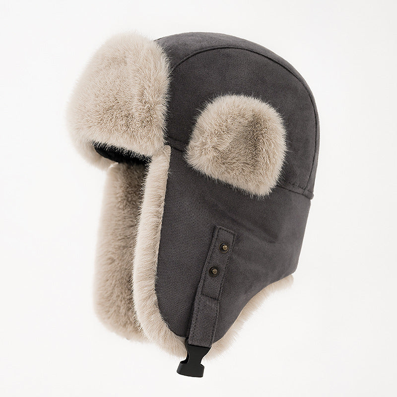 Warm Suede Earmuffs Hat