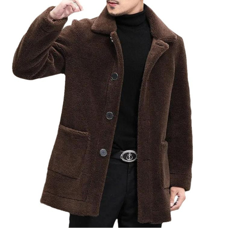 Jacket Lapel Short Fur Coat