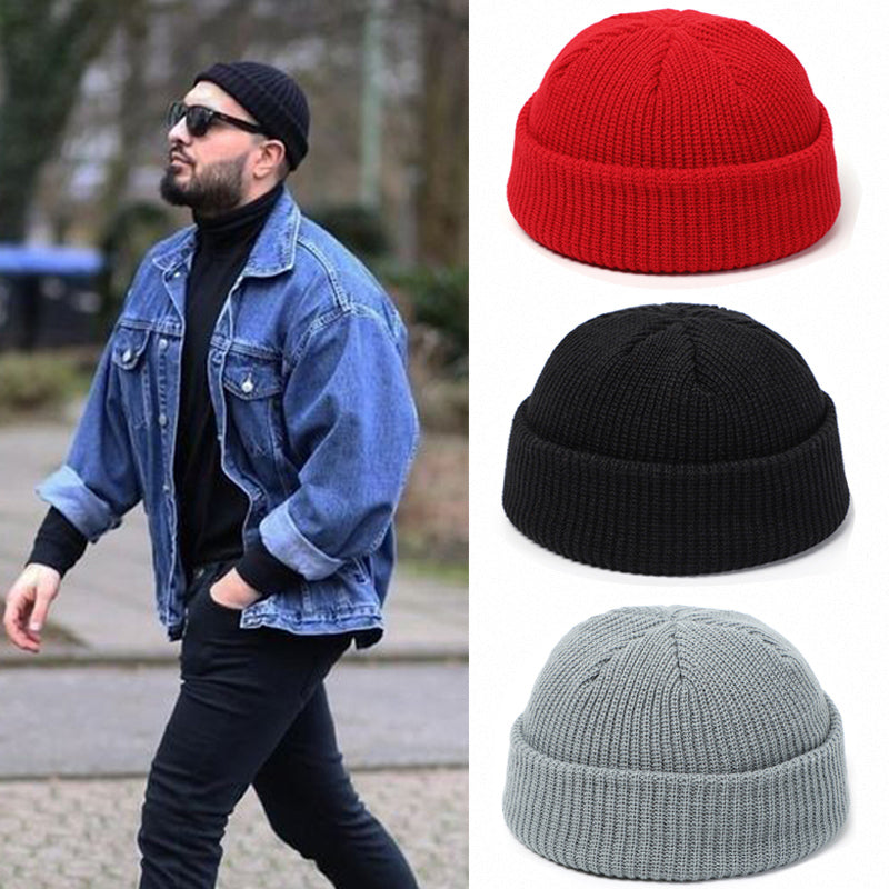 Skullcap Beanie Hat Winter Retro