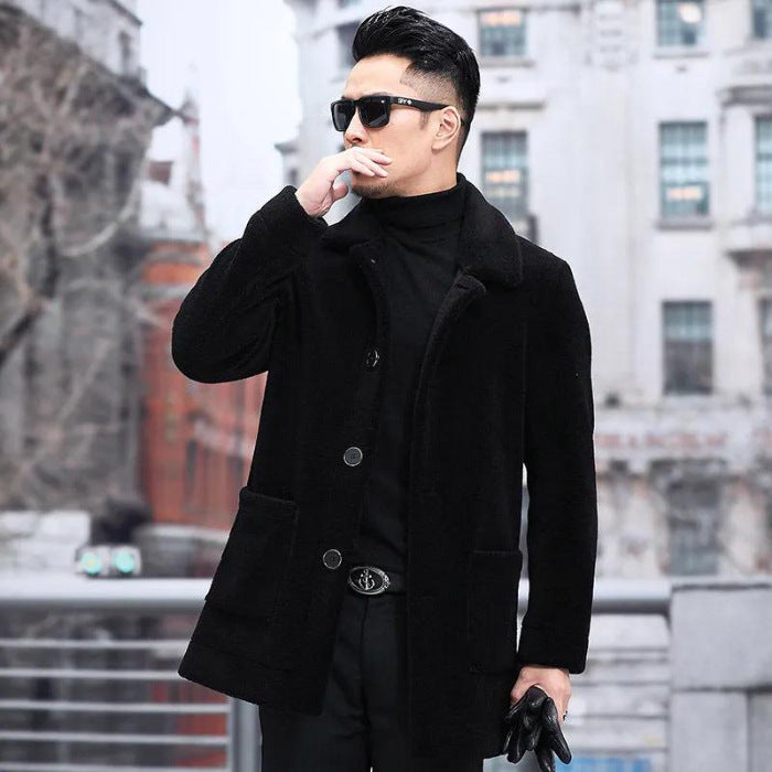 Jacket Lapel Short Fur Coat