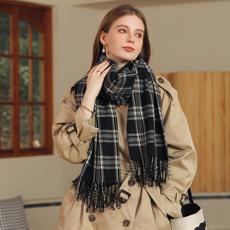 Line Printed Cashmere Scarves