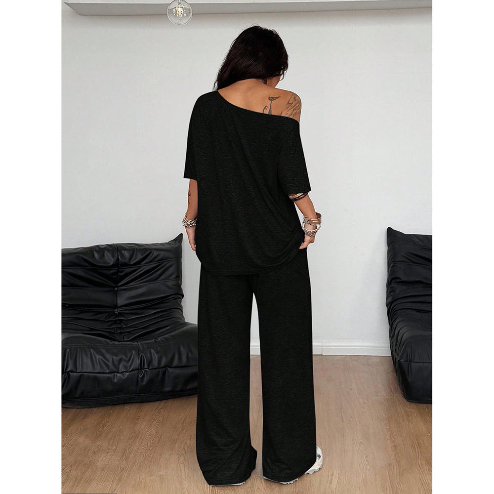 Retro Solid Color Casual Pants For Women