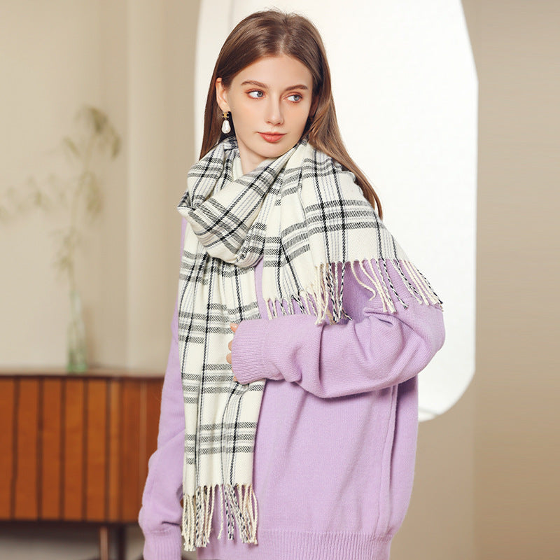 Line Printed Cashmere Scarves