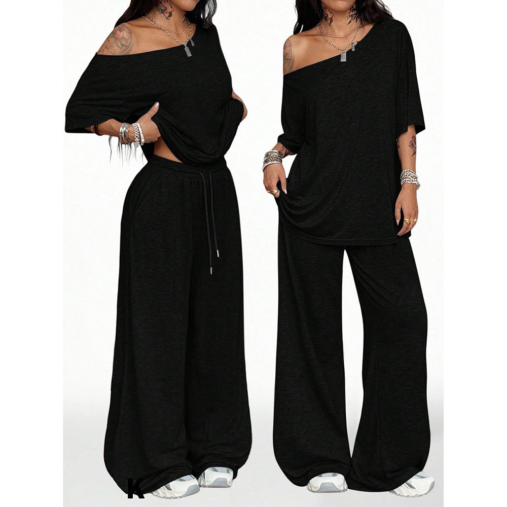 Retro Solid Color Casual Pants For Women