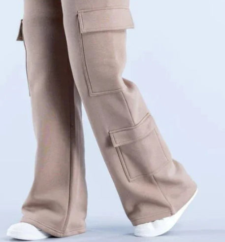 Straight-leg Pants Cargo Pocket Loose
