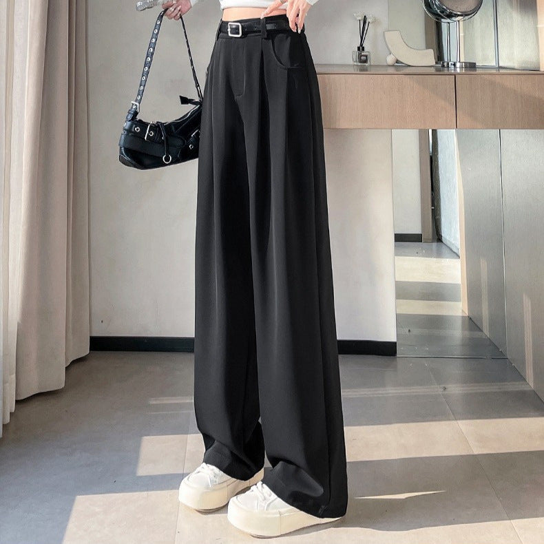 SpringAutumn New High-end Loose Straight-leg Pants