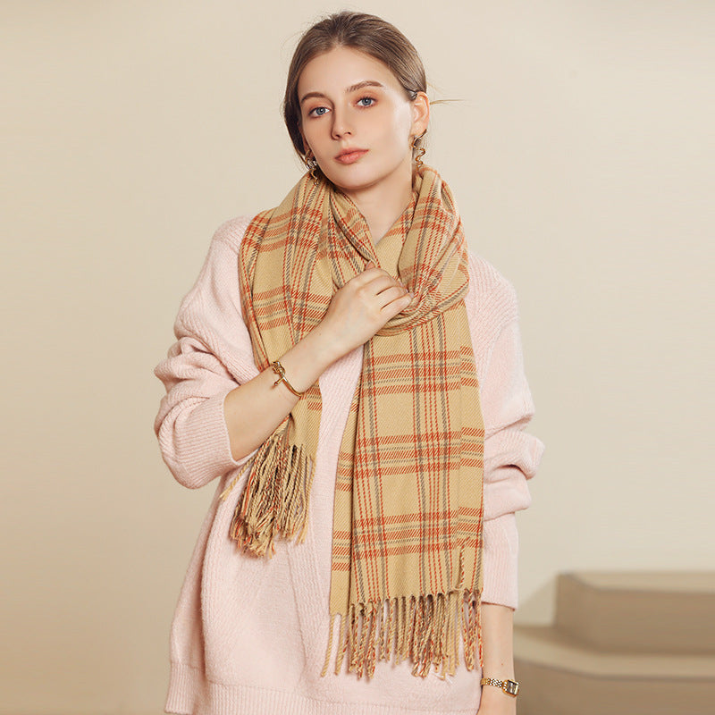 Line Printed Cashmere Scarves