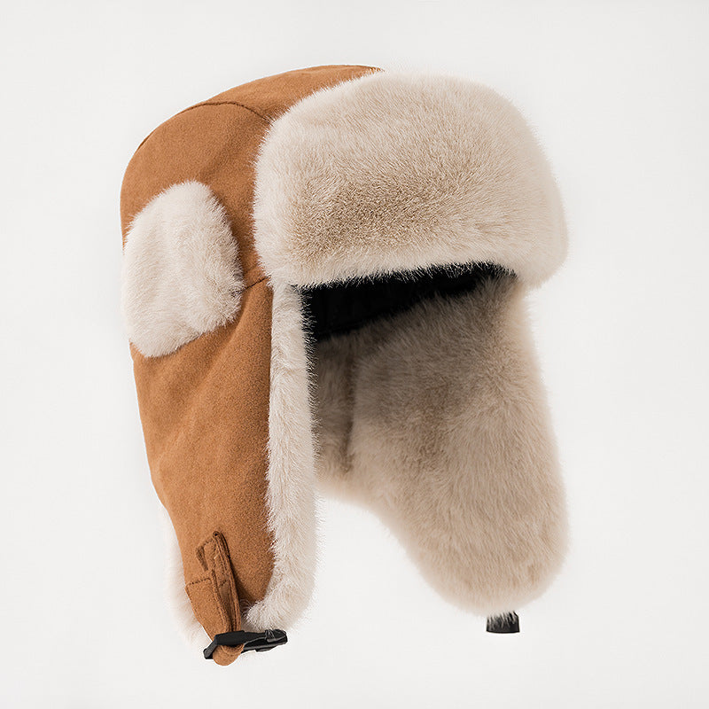 Warm Suede Earmuffs Hat